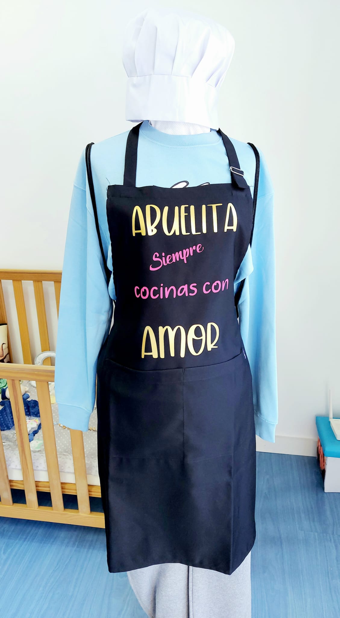 Delantal abuelita cocinas con amor