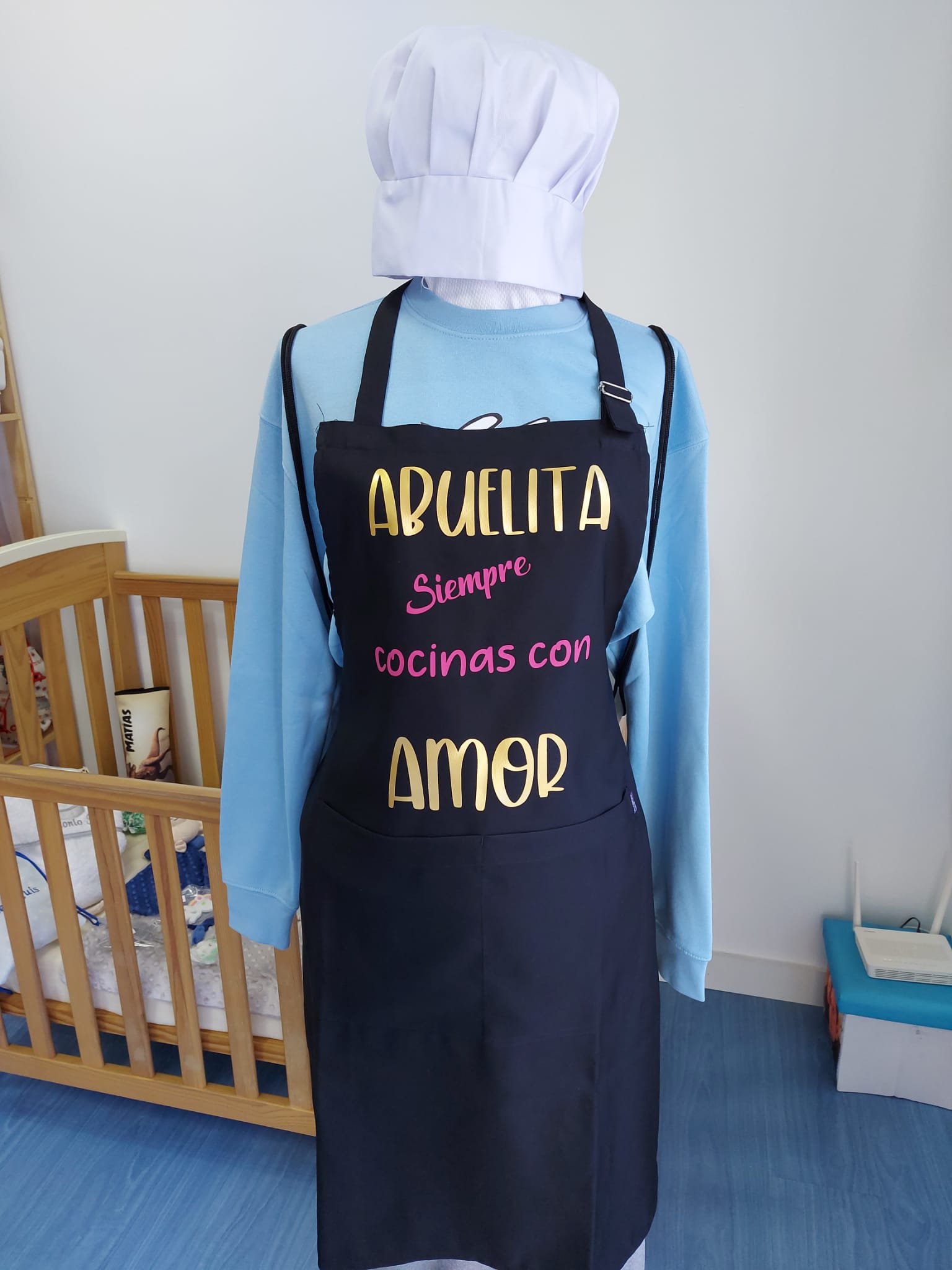 Delantal abuelita cocinas con amor - Imagen 2