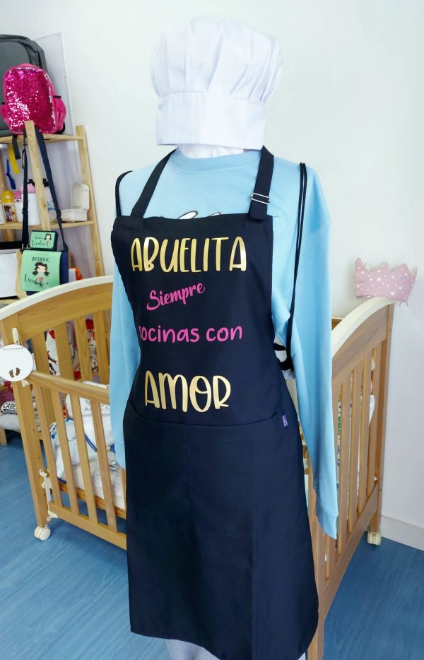 Delantal abuelita cocinas con amor - Imagen 3