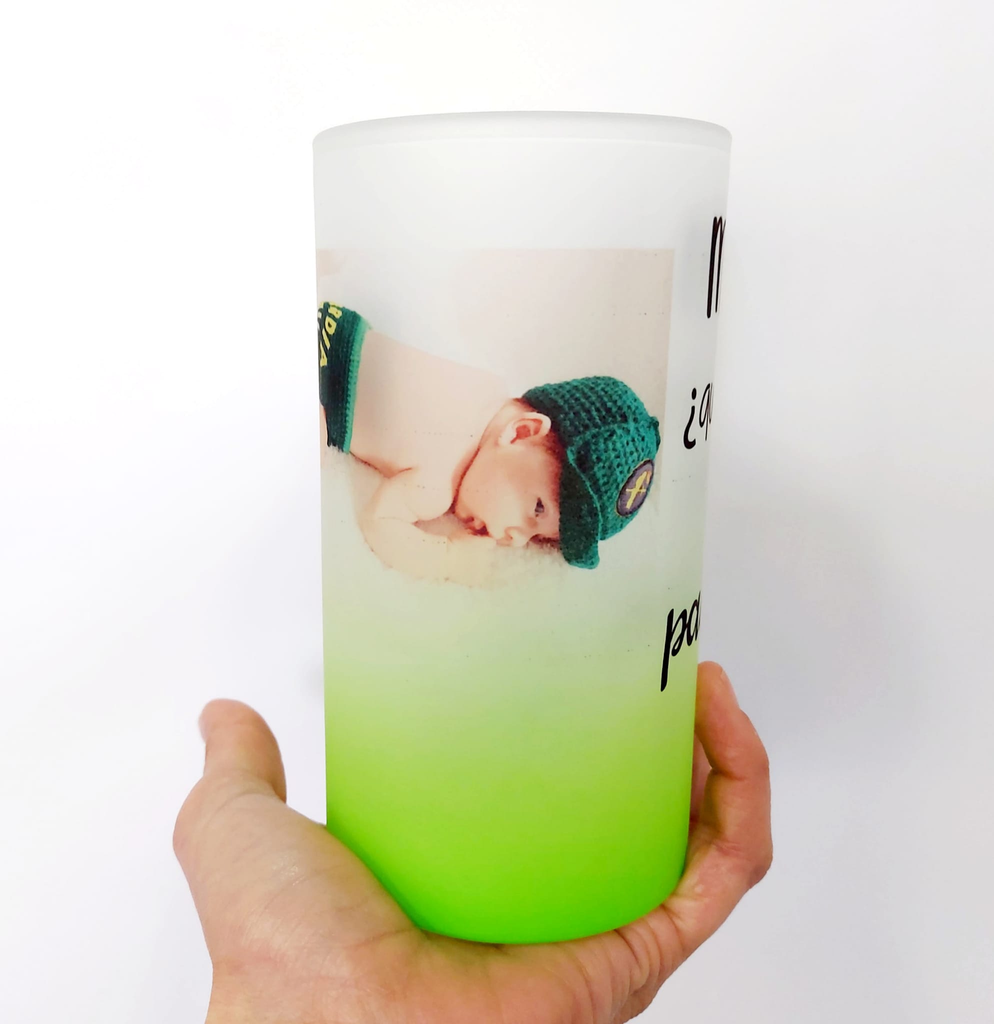 Jarra cerveza cristal verde - Imagen 3