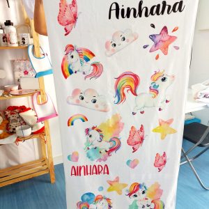 Toalla unicornio colores