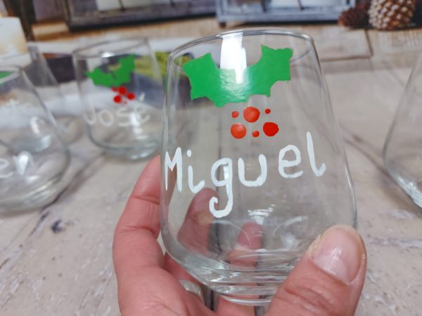 Vasos cristal pintados a mano - Imagen 5