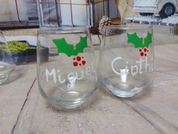 Vasos cristal pintados a mano - Imagen 3