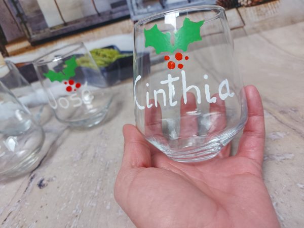 Vasos cristal pintados a mano - Imagen 4