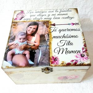 Caja de madera 17 x 27.5 x 27.5 cm