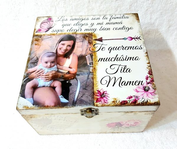 Caja de madera 17 x 27.5 x 27.5 cm