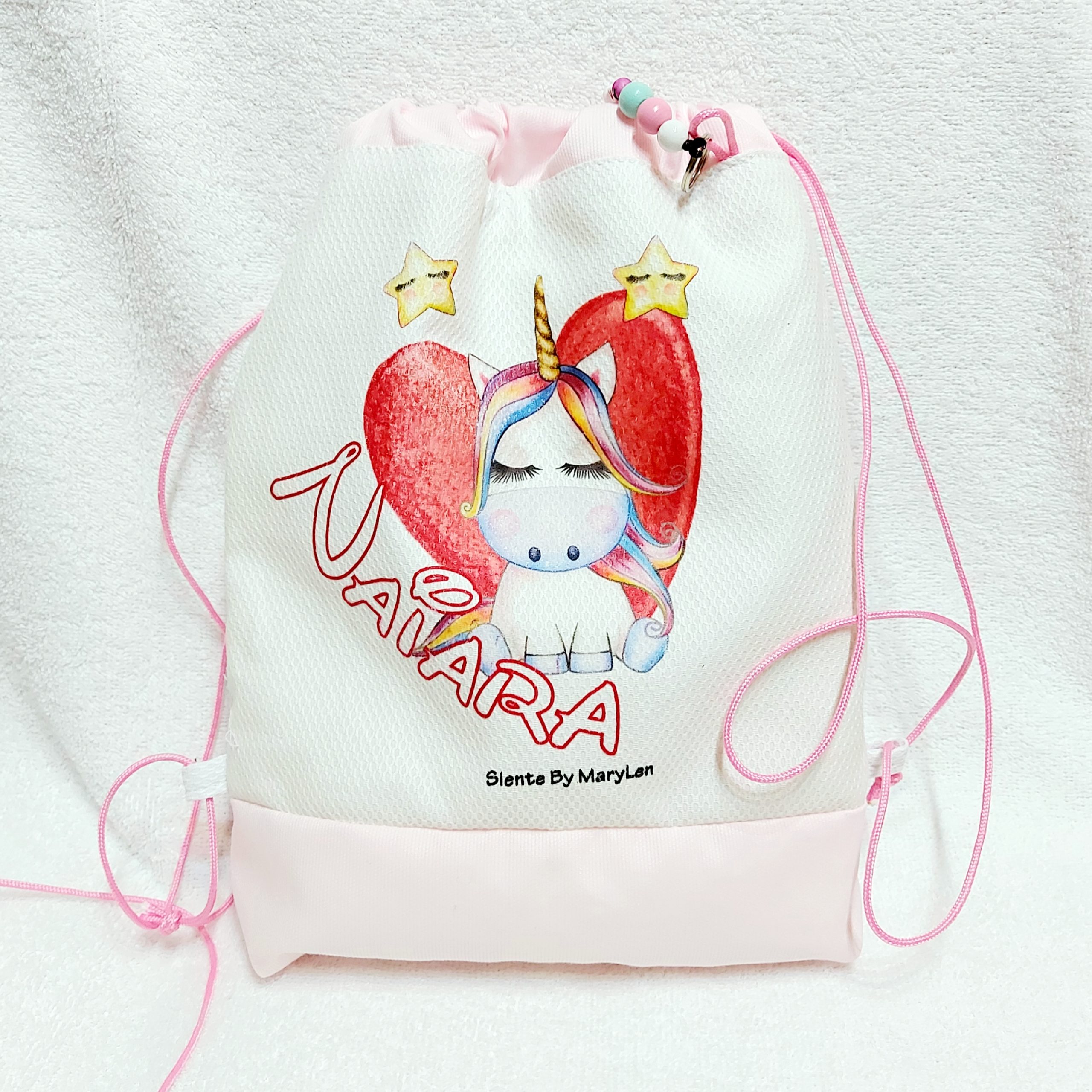Mochila unicornio corazón - Imagen 3