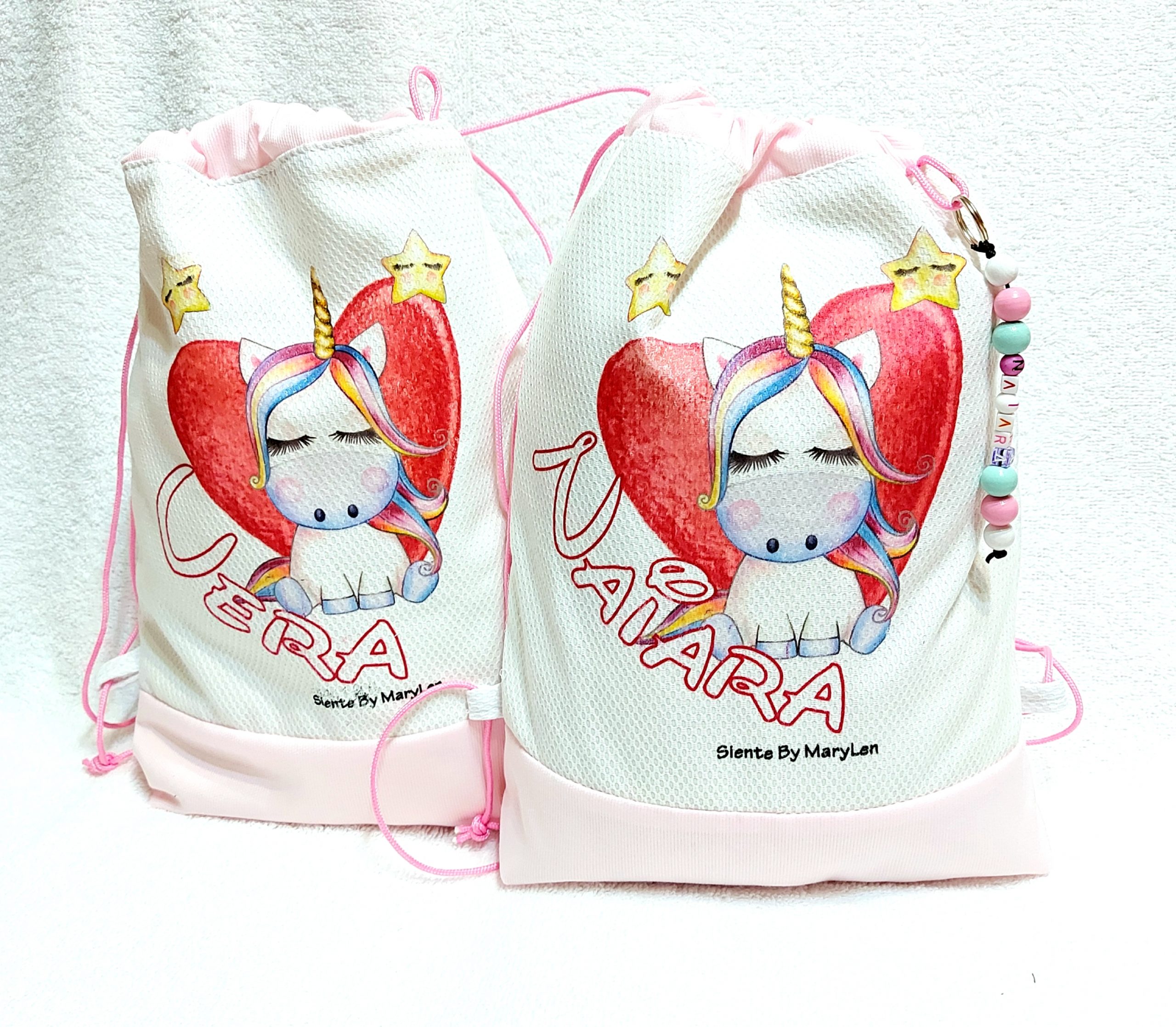 Mochila unicornio corazón