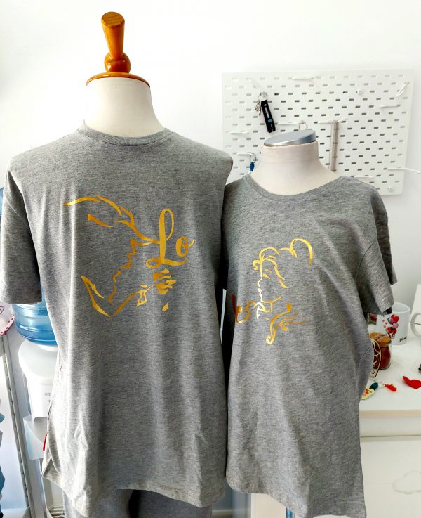Conjunto 2 camisetas. Love silueta - Imagen 5