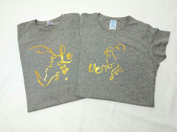 Conjunto 2 camisetas. Love silueta - Imagen 4