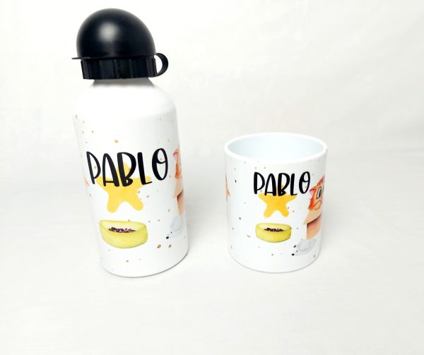 Conjunto  Gato, fiambrera, botella + taza - Imagen 4