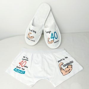 Pack zapatillas y boxer hoy cumplo