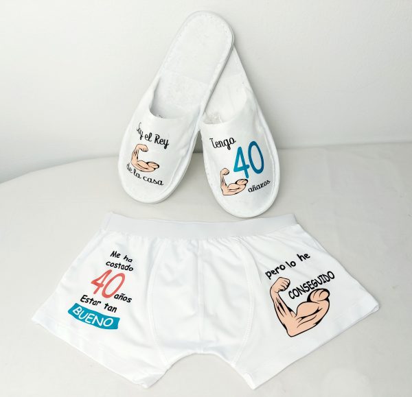 Pack zapatillas y boxer hoy cumplo