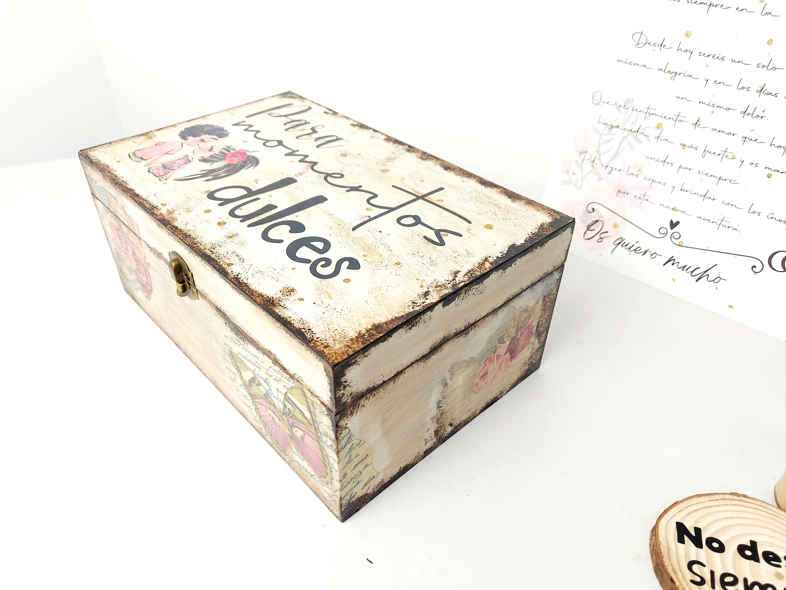 Pack novios en caja de madera - Imagen 5