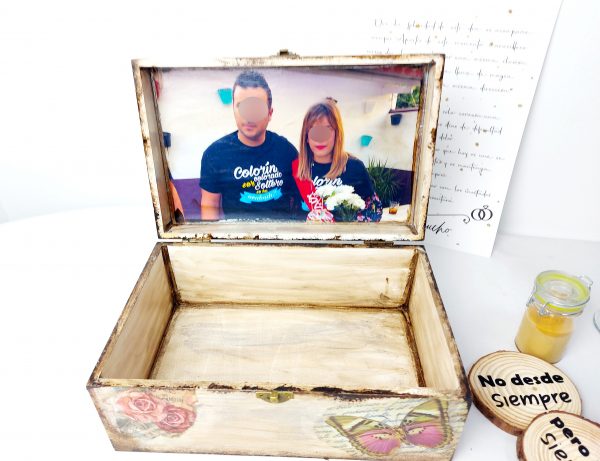 Pack novios en caja de madera - Imagen 7