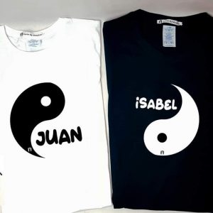 Conjunto 2 camisetas. Yin y yang