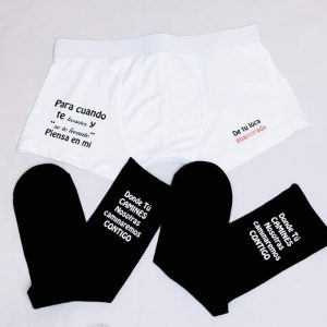 Pack boxer y calcetines negros