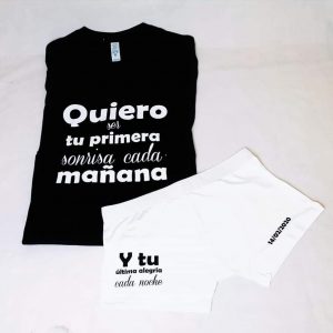 Pack camiseta y boxer quiero ser..
