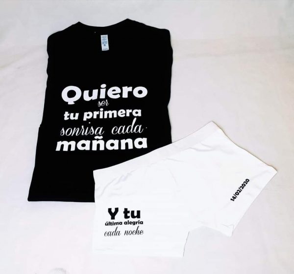 Pack camiseta y boxer quiero ser..