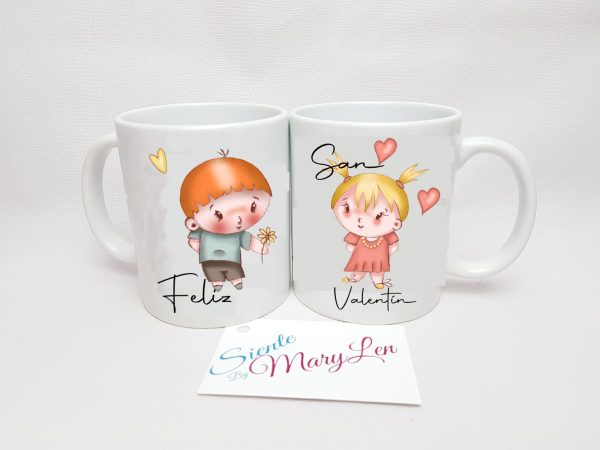 Tazas Feliz San Valentín (2 tazas)