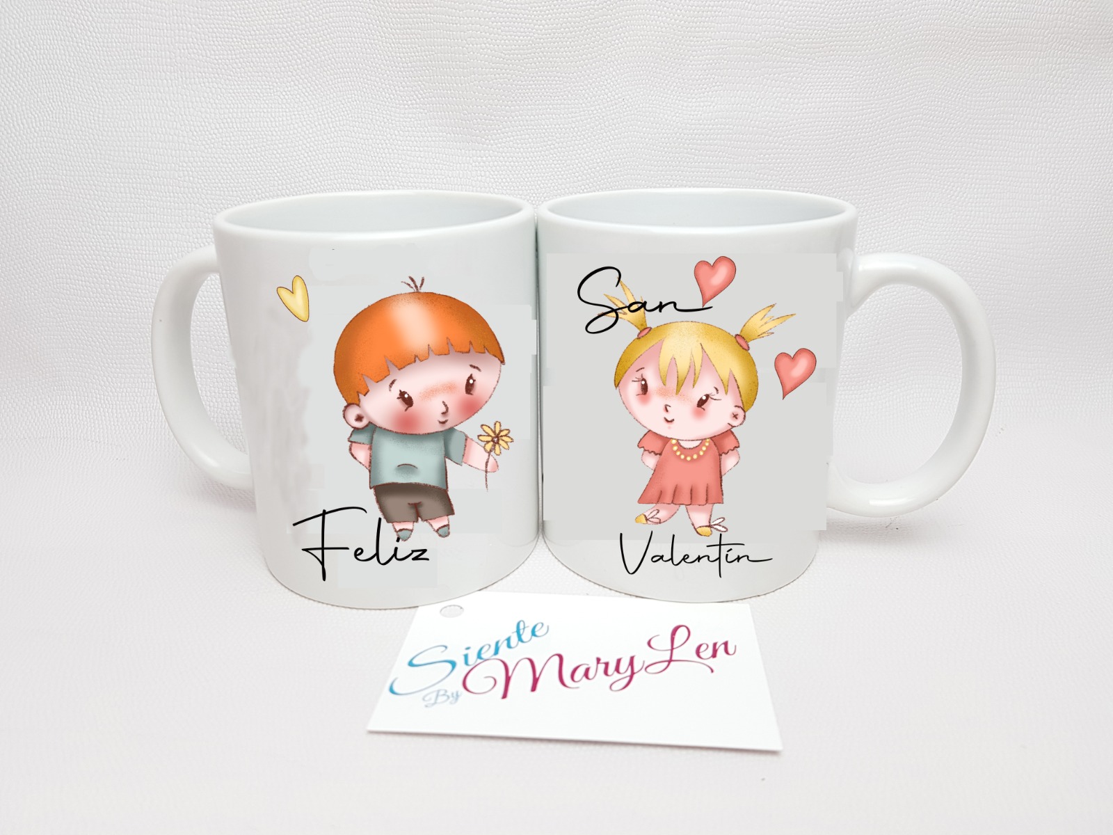 Tazas Feliz San Valentín (2 tazas)