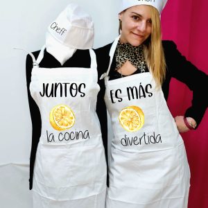 Pack 2 Delantal y gorro de Cheff