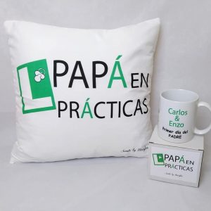 Cojín Papá en prácticas
