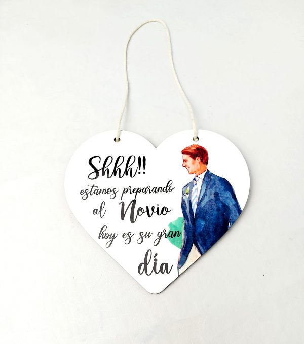 Placa novio corazón - Imagen 2