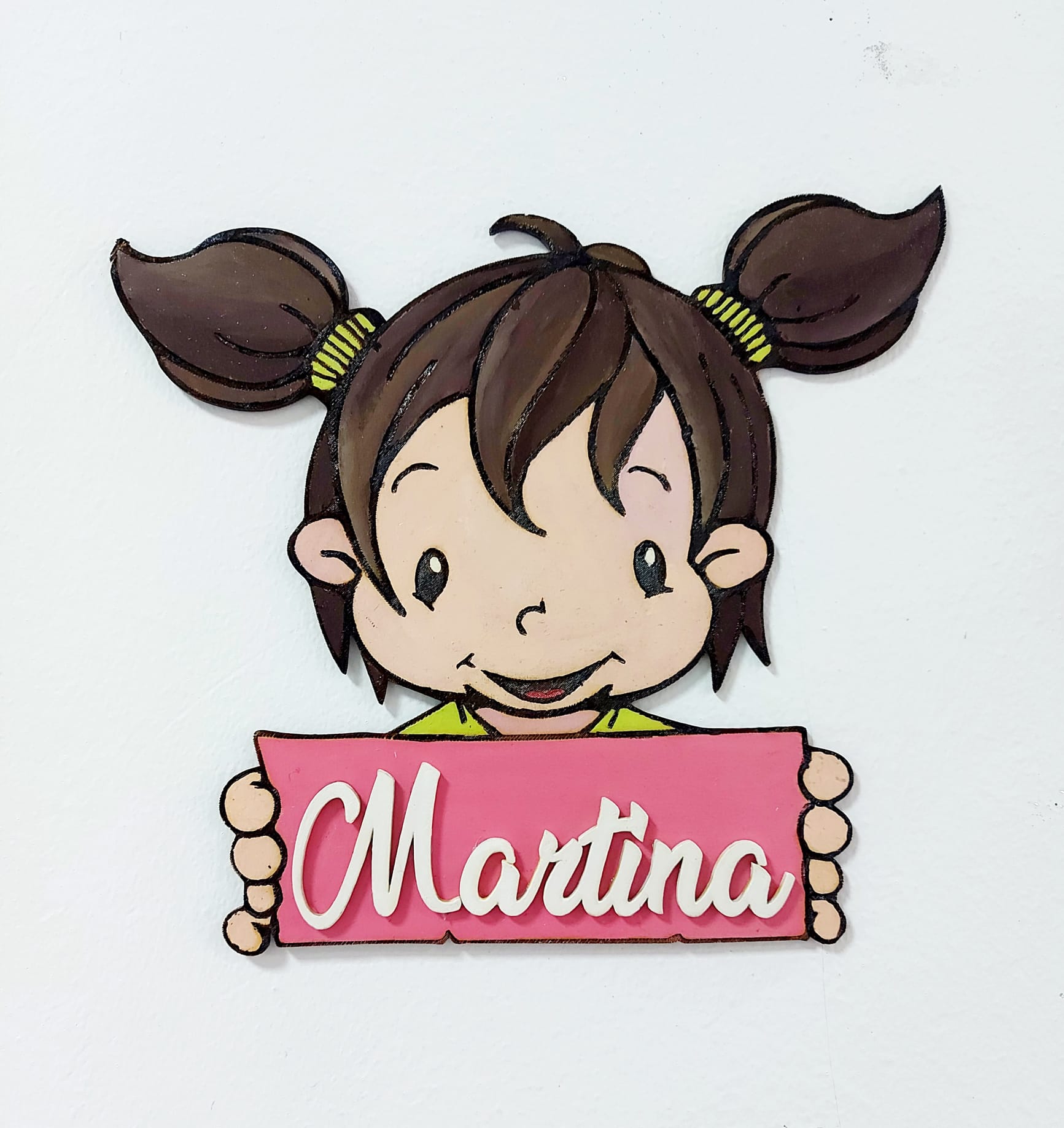 Colgador madera niña - Imagen 5