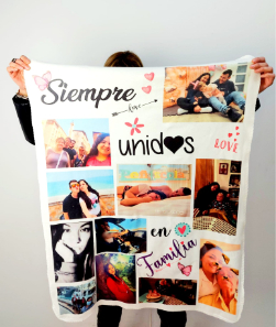 Manta polar con peluche 96 x 76 Collage - Imagen 2