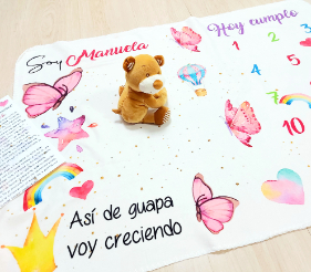 manta cumplemes mariposas
