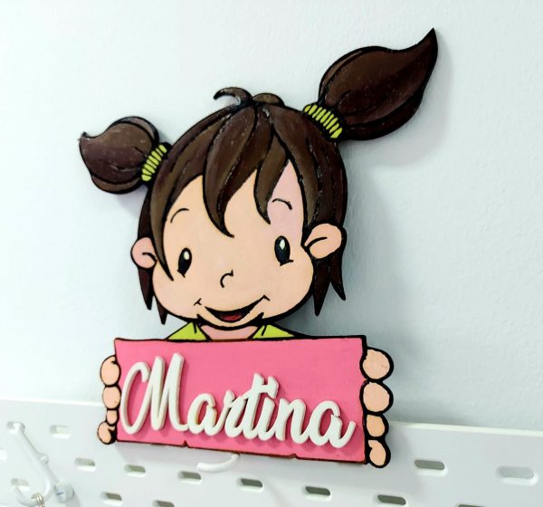 Colgador madera niña - Imagen 9