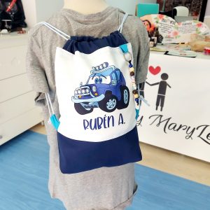 Mochila Coche azul