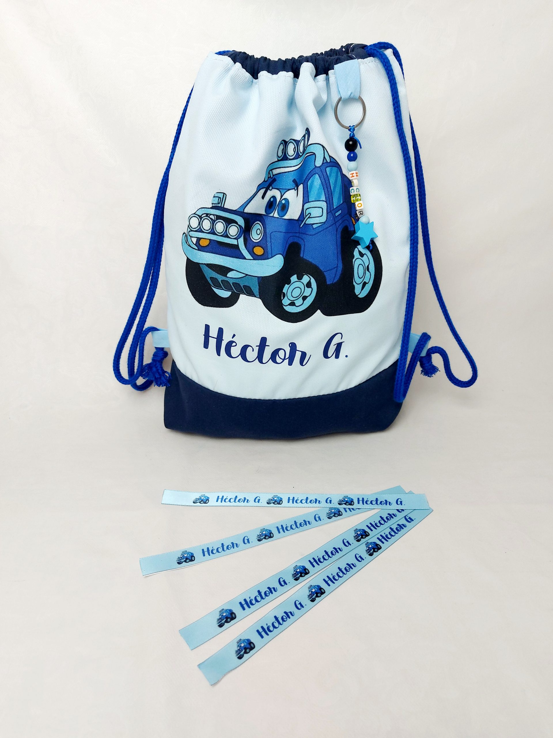 Mochila Coche azul - Imagen 2