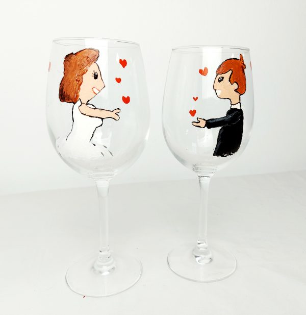 2 Copas pintadas a mano - Imagen 5