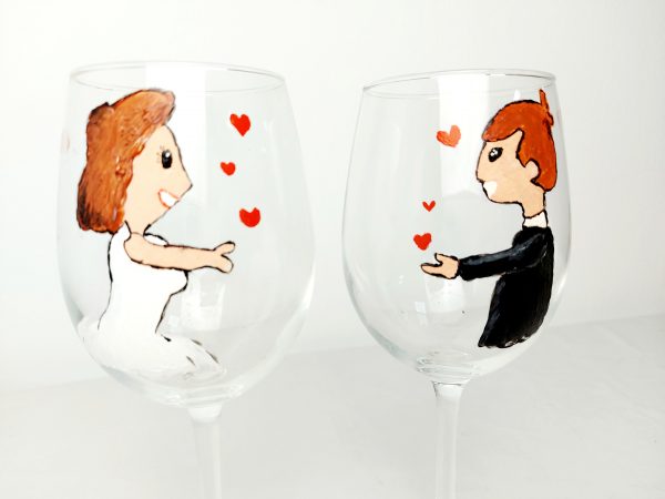 2 Copas pintadas a mano - Imagen 4