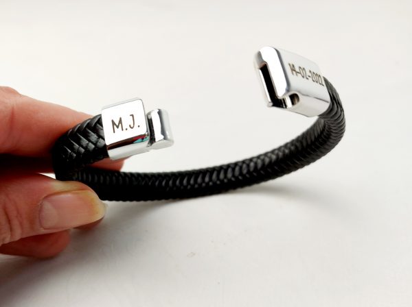 Pulsera cuero trenzado - Imagen 4