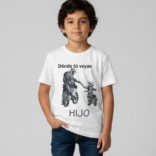 camiseta hijo donde tu vayas