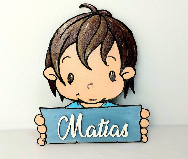Colgador madera niño - Imagen 2