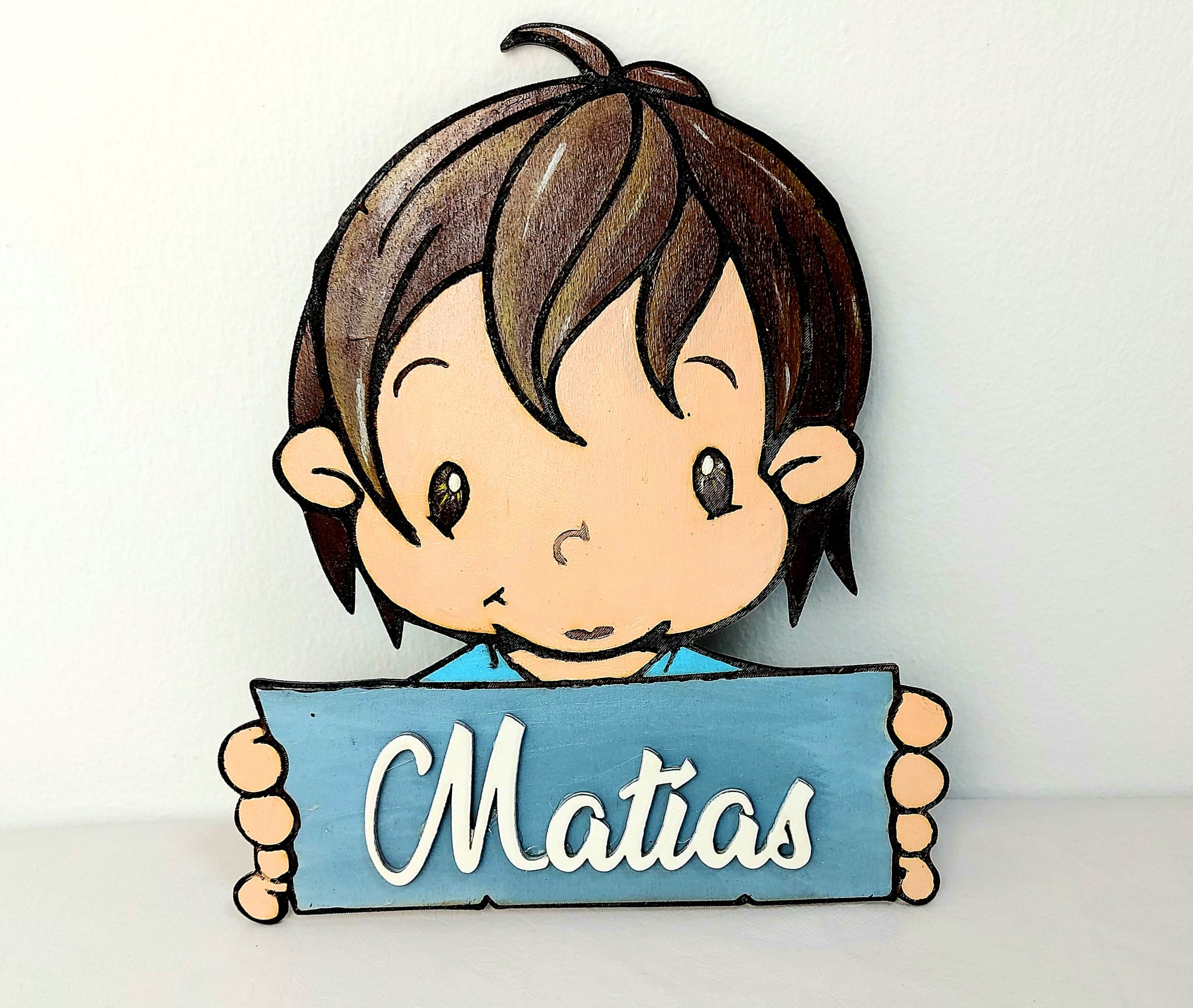 Colgador madera niño - Imagen 2