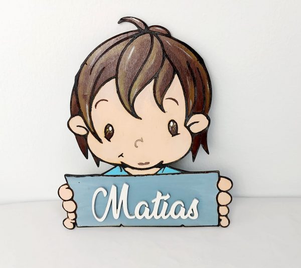 Colgador madera niño - Imagen 3