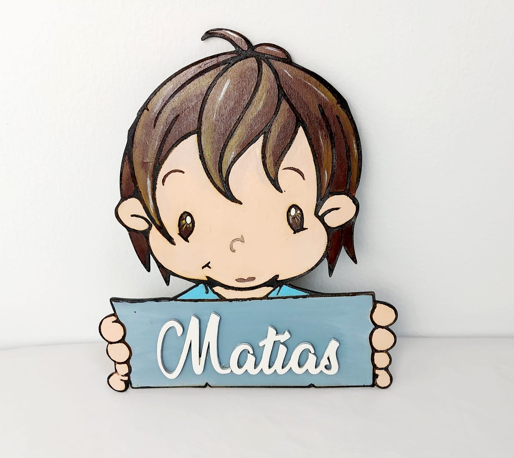 Colgador madera niño - Imagen 3