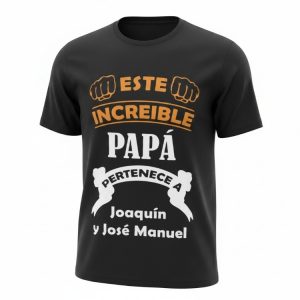 camiseta este increible padre modelo puños