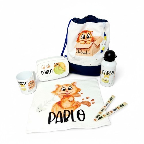 conjunto gato guardería