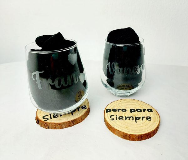 2 vasos grabados - Imagen 2