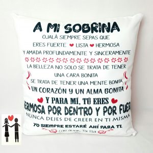 Cojín a mi sobrina