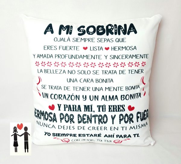 Cojín a mi sobrina