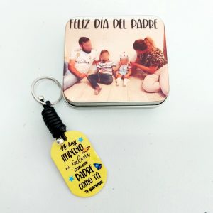 llavero aluminio personalizado papa