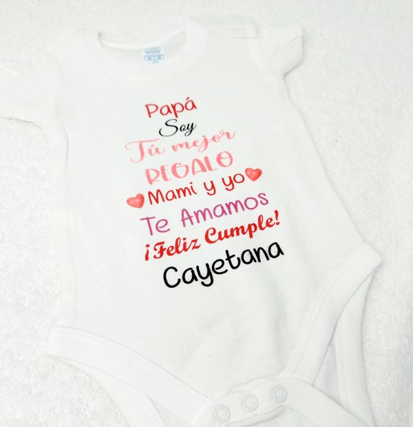 Body bebé soy te mejor regalo