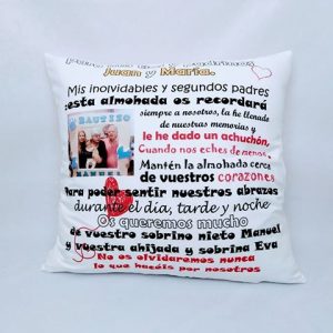 Cojín padrinos inolvidables